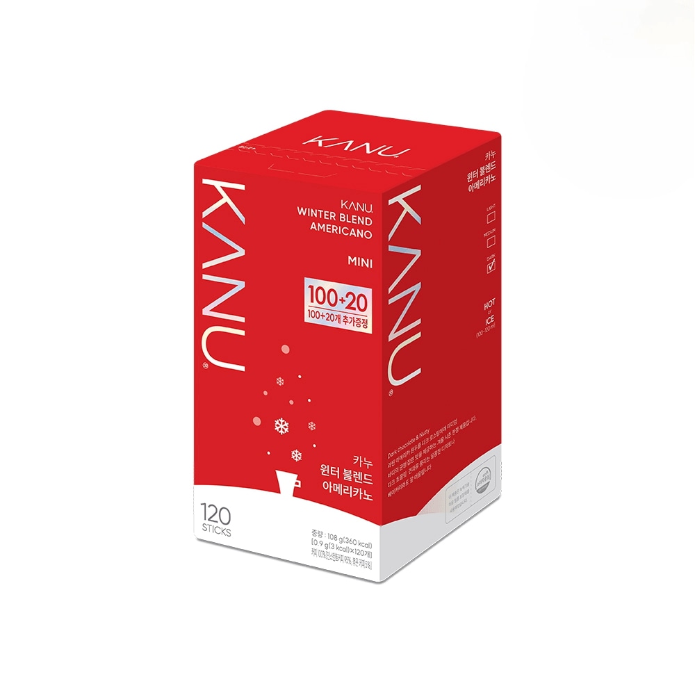 カヌー ミニ ウインターブレンド アメリカーノ 120本入り (100+20)