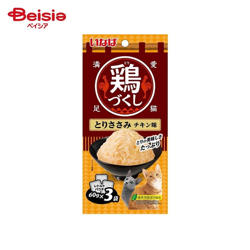 いなばペットフード 鶏づくし とりささみ チキン味 （60g×3袋）×24個 ペット