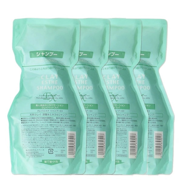 クレイエステ シャンプー EX 500mL 詰め替え 4個 セット