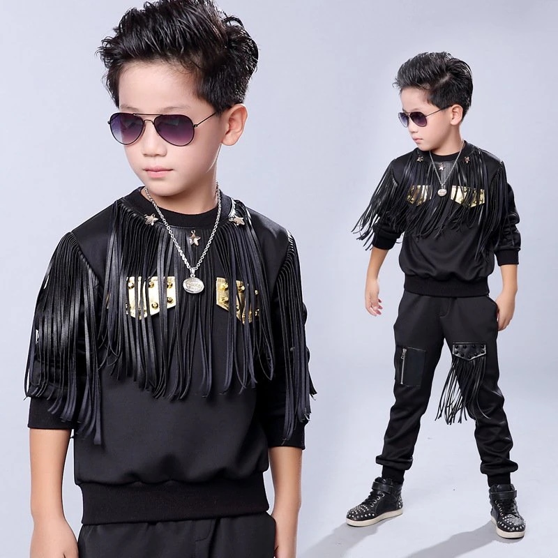 キッズ ダンス衣装 HIPHOP ヒップホップ ベスト パーカー　ズボン　子供服 男の子 ジャズダンス ステージ衣装 練習着 演出服