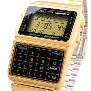 CASIO 腕時計 データバンク ゆうパケット 希少 モデル DBC-611G-1 金 ゴールド GOLD 裏面シルバー DATA BANK 海外モデル バレンタイン ラッピング プレゼント ギフト