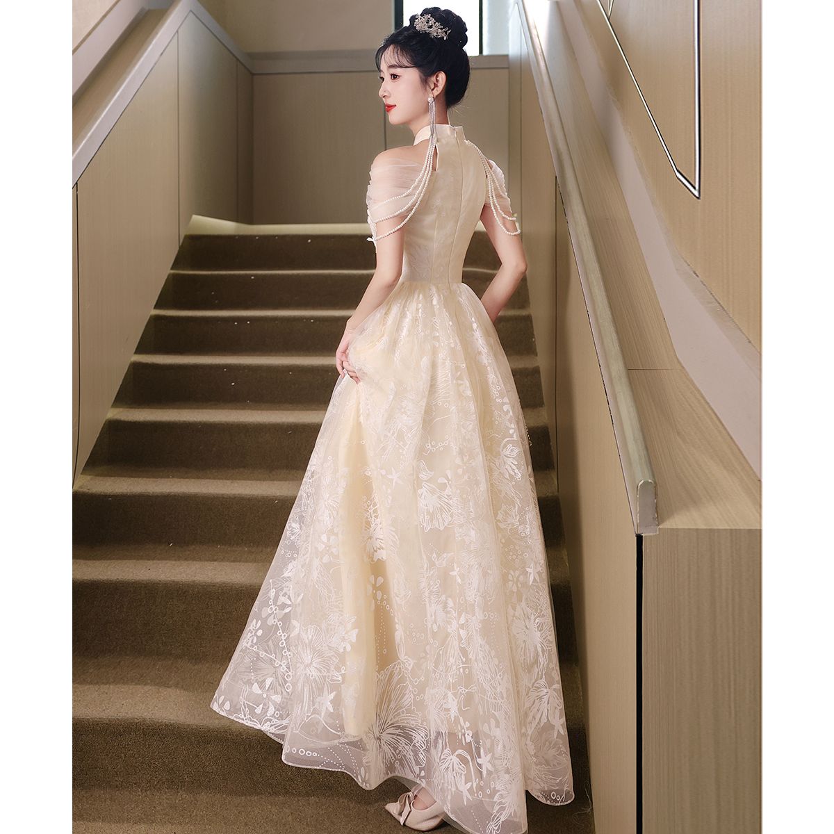 秋 ドレスワンピース 新作 誕生日 高級感 ドレス パーティードレス レディース ロングワンピース