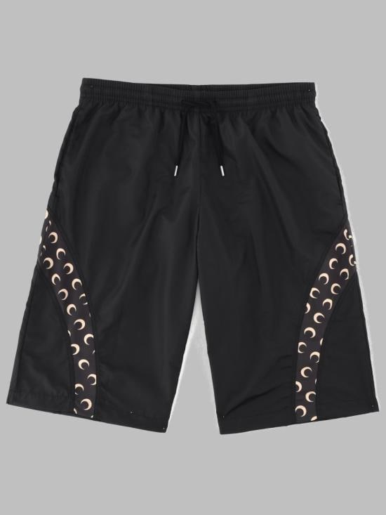 MARINE SERRE Men Swim Pants MSW003A CWOV0088BK99 BLACK