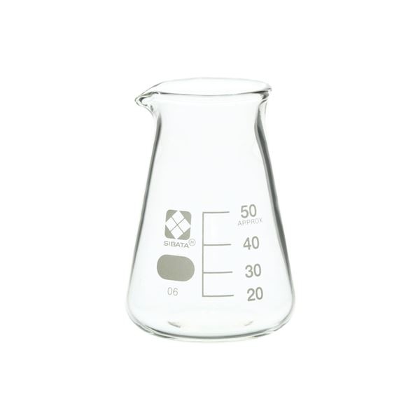 コニカルビーカー 目安目盛付 50mL 10入 (010050-50A)
