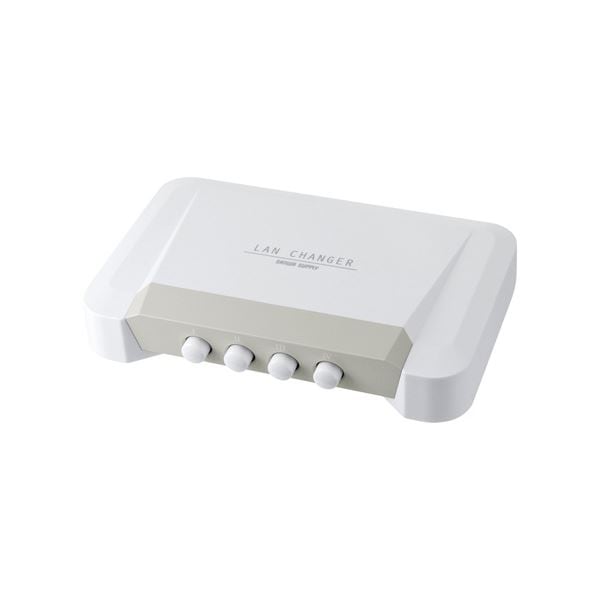 (まとめ) サンワサプライ LAN切替器 4回路 SW-LAN41 1個 (×5セット)