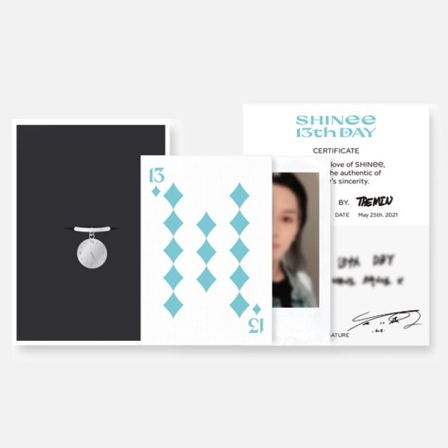 SHINee 13th ANNIVERSARY RING + PHOTO CARD SET