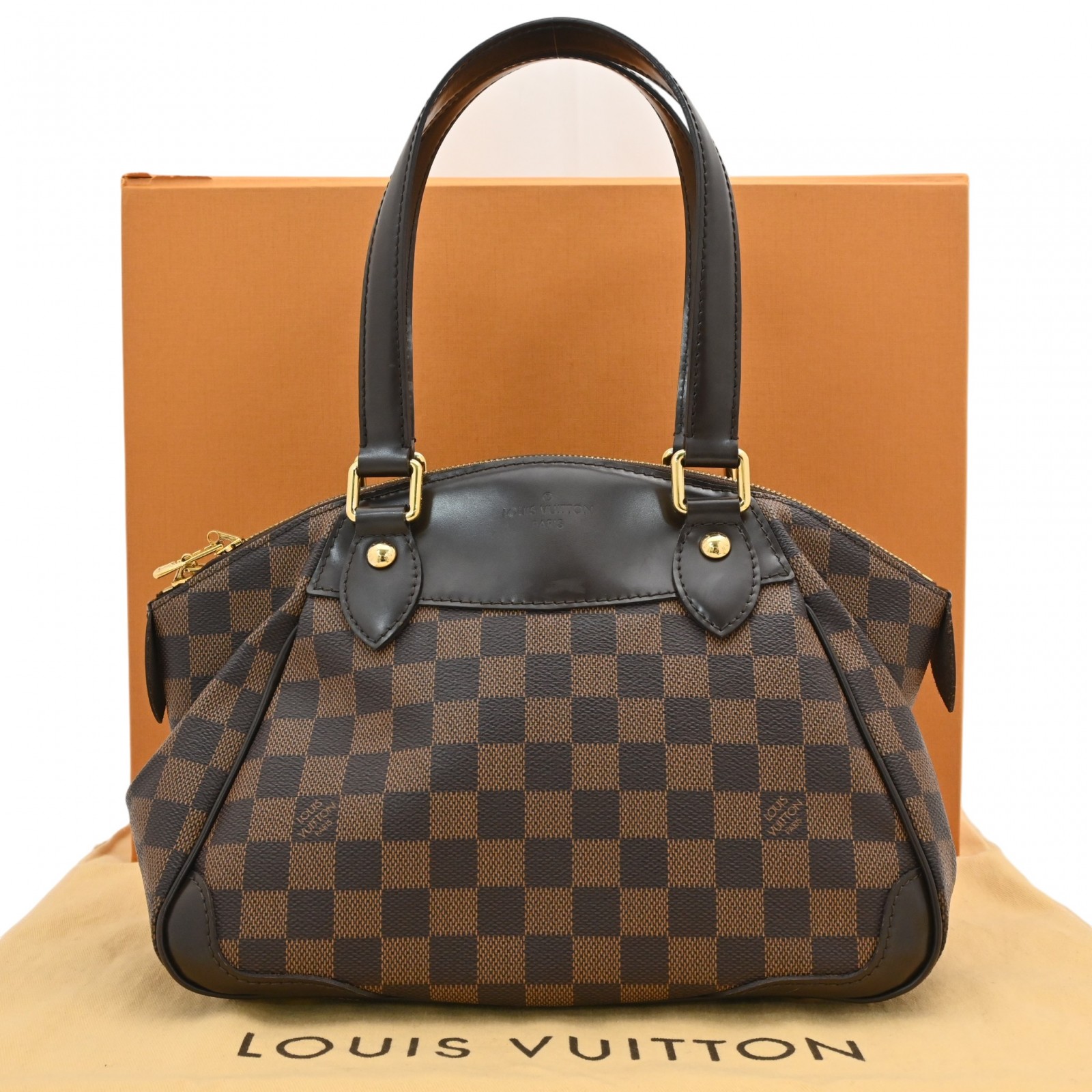 ルイヴィトン ダミエ ヴェローナPM ハンドバッグ ゴールド金具 Aランク lv8982sn