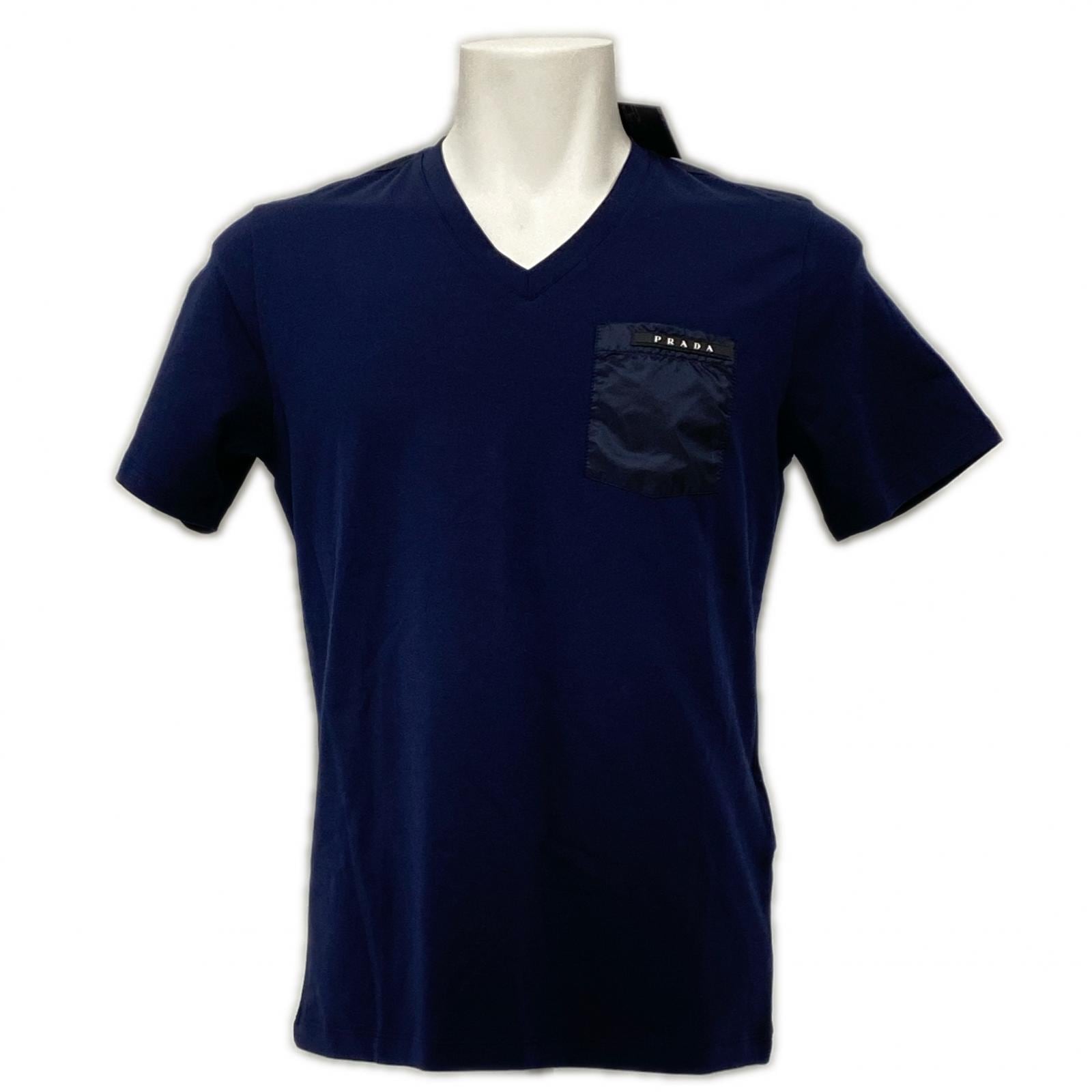 3日以内返品可 未使用 半袖シャツ ラバーロゴ 半袖Tシャツ S SJN251 ネイビー コットン ナイロン メンズ