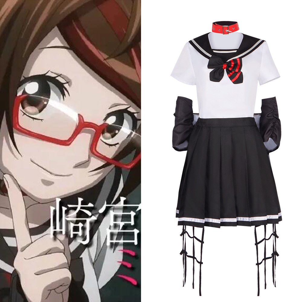 【速達!】亡骸遊戯コスプレ衣装殺し屋ハンター崎宮美咲コスプレ衣装ハロウィンセーラー服