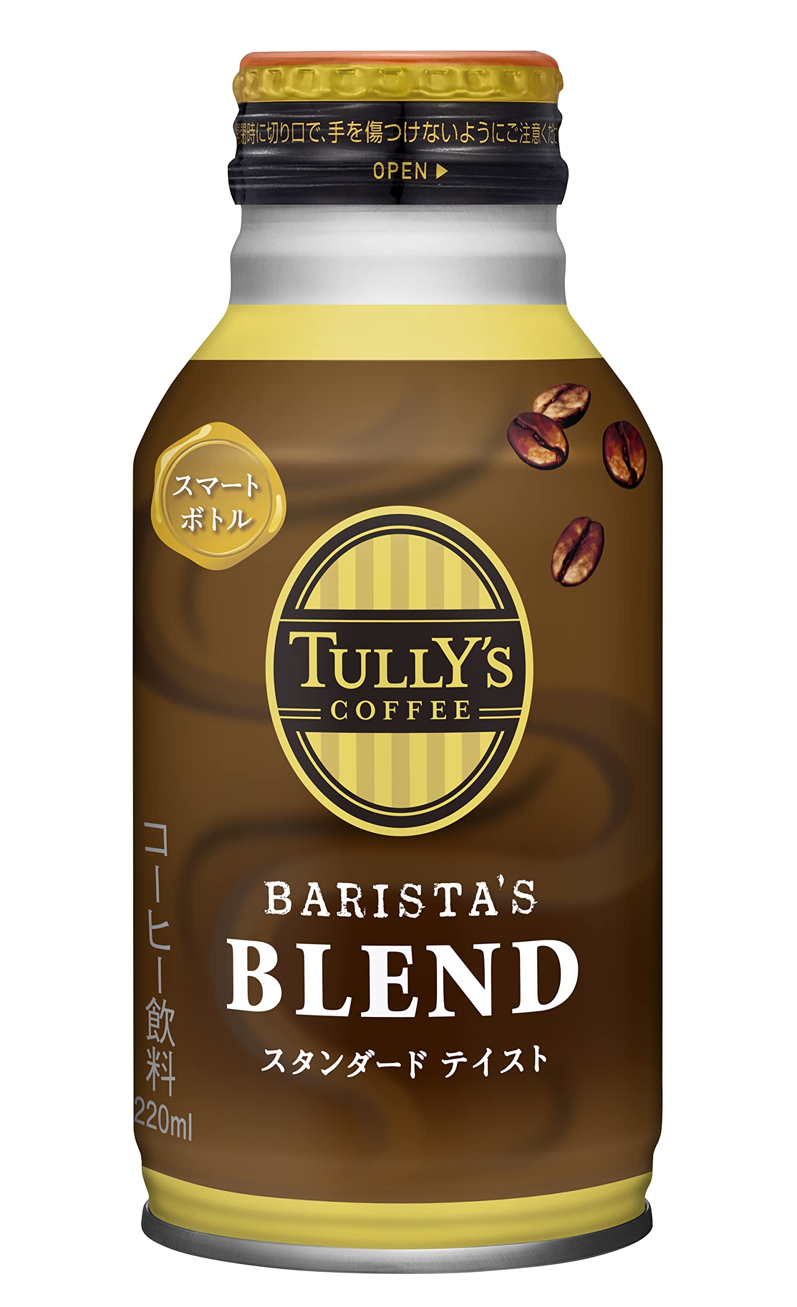 タリーズコーヒー バリスタズブレンド 220ml×24本 スマートボトル (リキャップ缶)