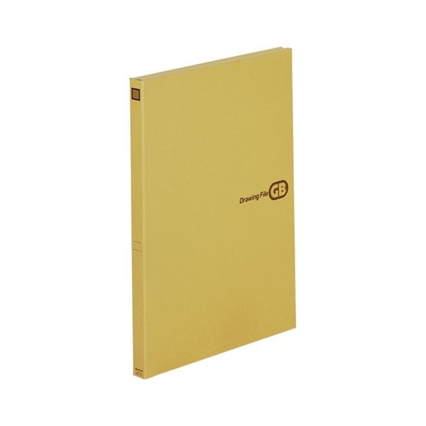 （まとめ）キングジム 図面ファイルGBクラフト表紙 A2 2つ折 背幅27mm 1142 1セット(5冊)(×2セット)机上収納・整理用品
