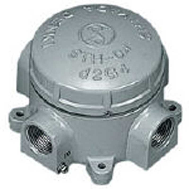 島田電機　アルミニウム合金鋳物 耐圧防爆構造ターミナルボックス(三方向)　STH04T16