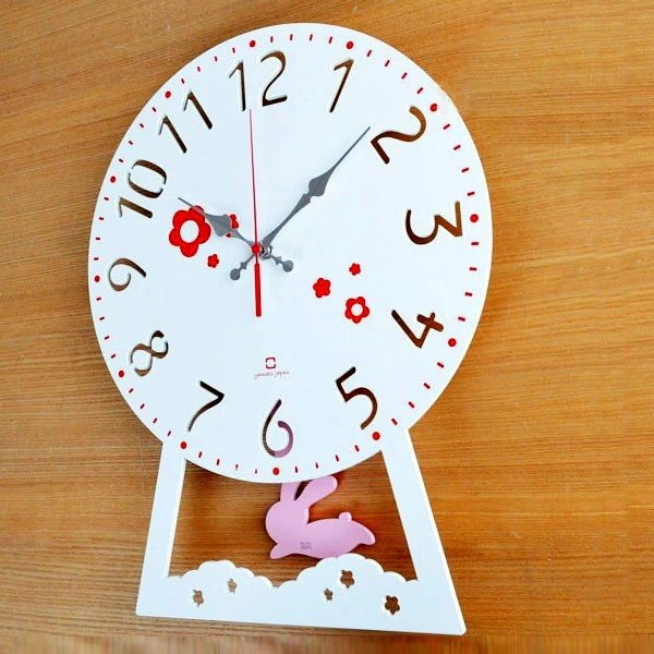 振り子時計 木製 ヤマト工芸 yamato CHILD clock うさぎ 送料無料