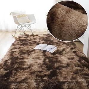 ふわふわの柔らかい緑のリビングルームのカーペット,子供部屋用の大きくて柔らかいカーペット coffe carpet 120X200cm