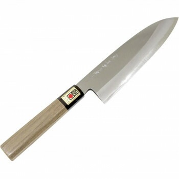 日本製 堺一文字吉國作 青二鋼 三徳包丁 180mm