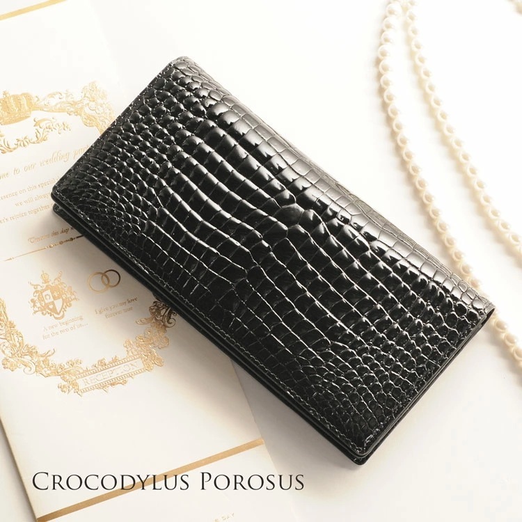 スモールクロコダイルレザー無双長財布