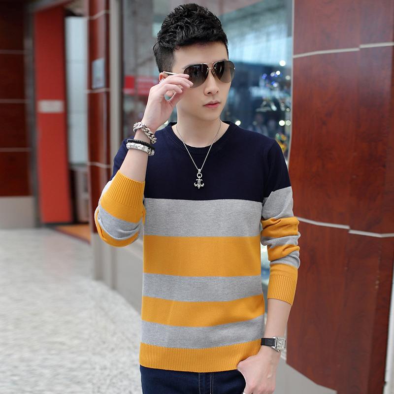 メンズ ファッション 服 オシャレ シンプル 大人 かっこいい 大きいサイズ ストリート 紳士服 韓国スタイル ラウンドネック 長袖 T シャツ ニット レイヤリング セーター