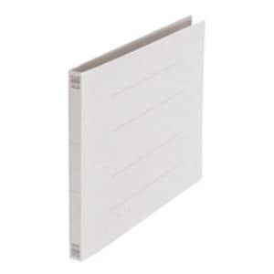 (業務用5セット) プラス フラットファイル/紙バインダー (A4/2穴 10冊入り) ヨコ型 No.022N グレー(灰)