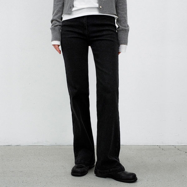 SLIM FIT BOOTCUT WARM DENIM PANTS (PT-5714)