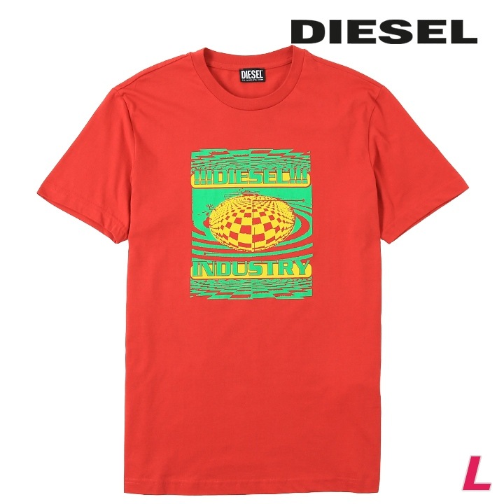 半袖Tシャツ カットソー メンズ T-DIEGOR-K50 グラフィックプリント レギュラーフィット die-m-t-f8-224
