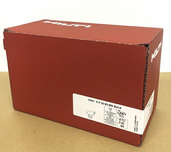 HILTI ヒルティ BX 3用ピン 連発 X-P 20 B3 MX 1000本 20mm