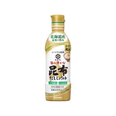 他サイト： いつでも新鮮旨み豊かな昆布だししょうゆ450ml キッコーマンの商品画像