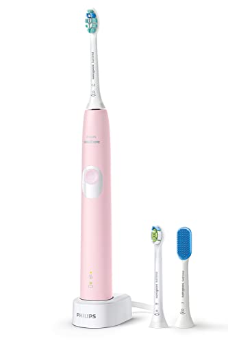 フィリップス 電動歯ブラシ ソニッケアー プロテクトクリーン (ホワイトプラスコンパクト/クリーンプラス/舌磨き付き) HX6806/71 パステルピンク