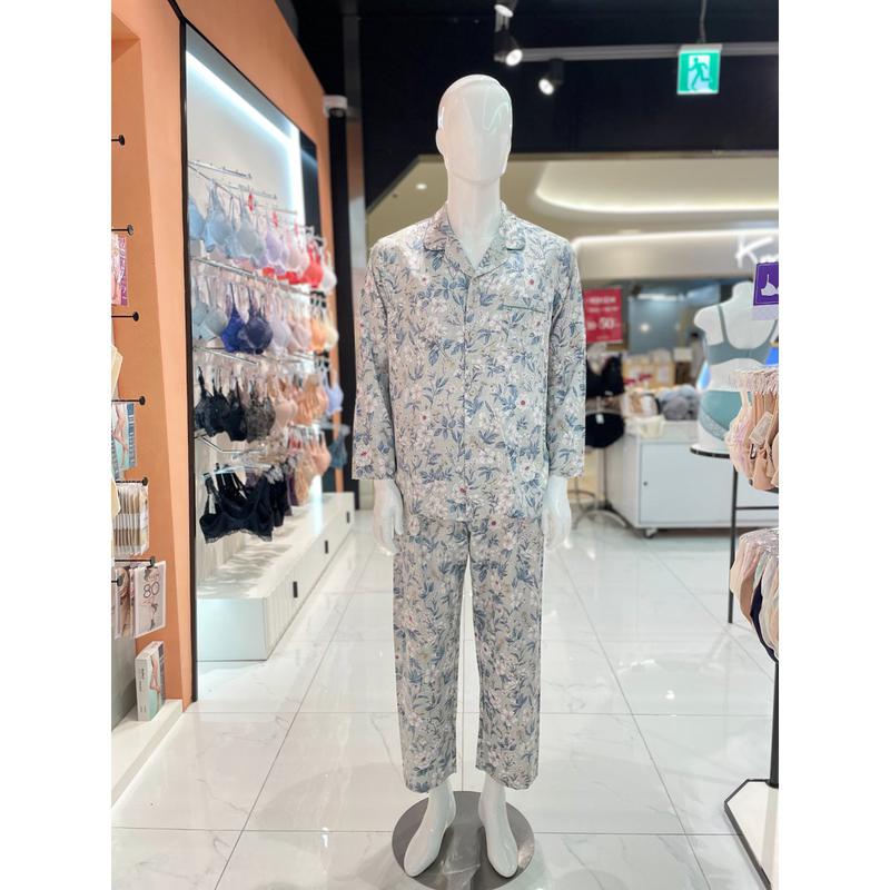 [スターフィールド高陽] 柔らかい純綿フラワーパターン男性パジャマセット (MP8832A)