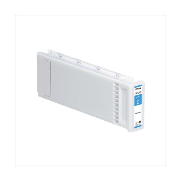 エプソン（EPSON） インクジェットカートリッジ SC1C70 (インク色：シアン 700ml) 1個
