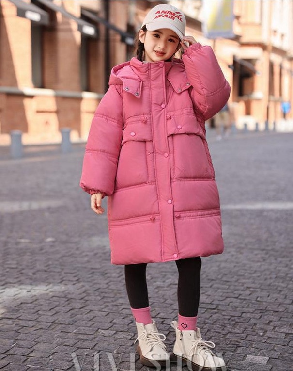 ダウンコート 子供 中綿コート キッズ ロングコート 中綿ジャケット フード付き アウター 厚手 保温 暖かい 防寒服 通学 ジュニア