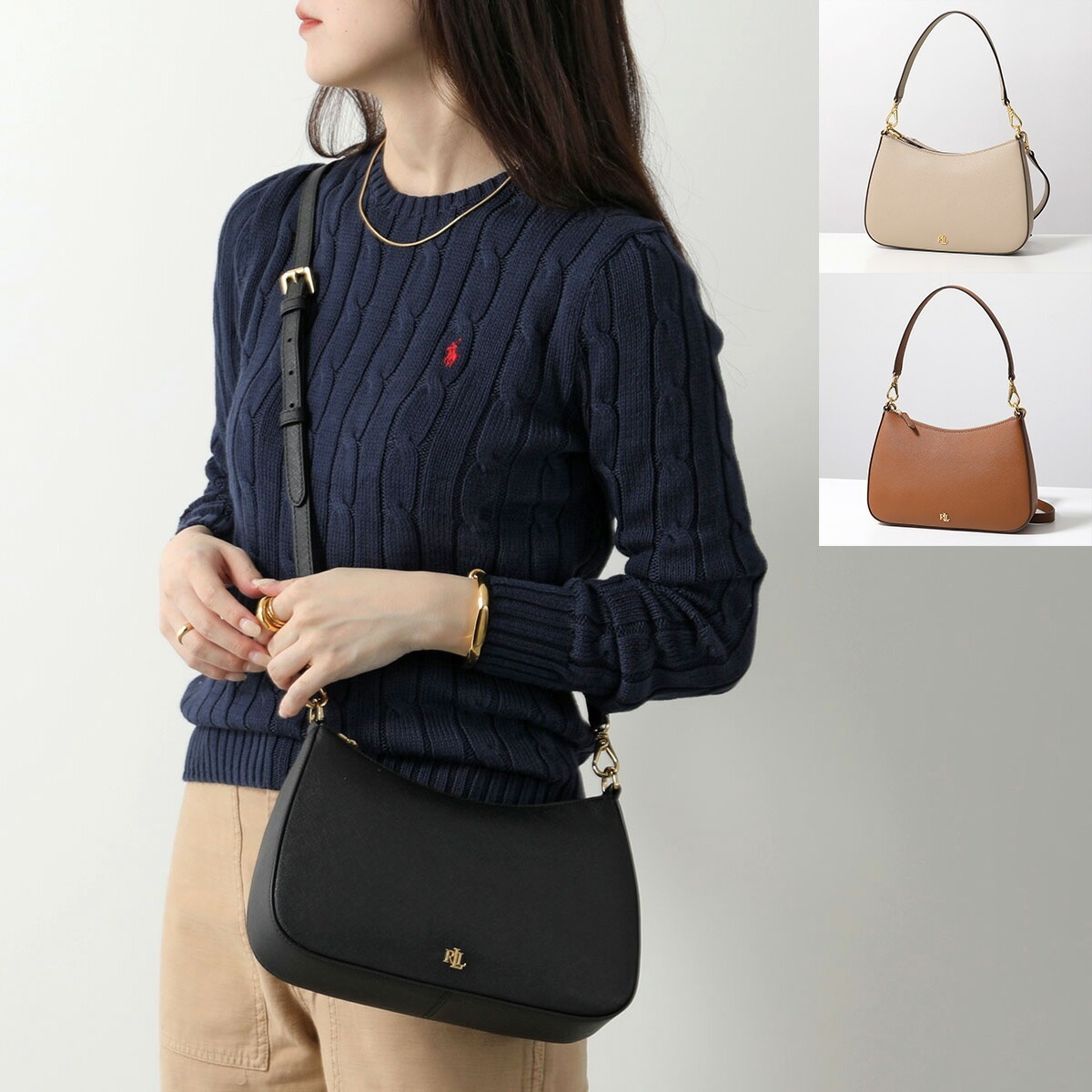 Lauren Ralph Lauren ローレンラルフローレン ショルダーバッグ DANNI MEDIUM ミディアム 431883768 レディース ハンドバッグ 鞄 カラー3色