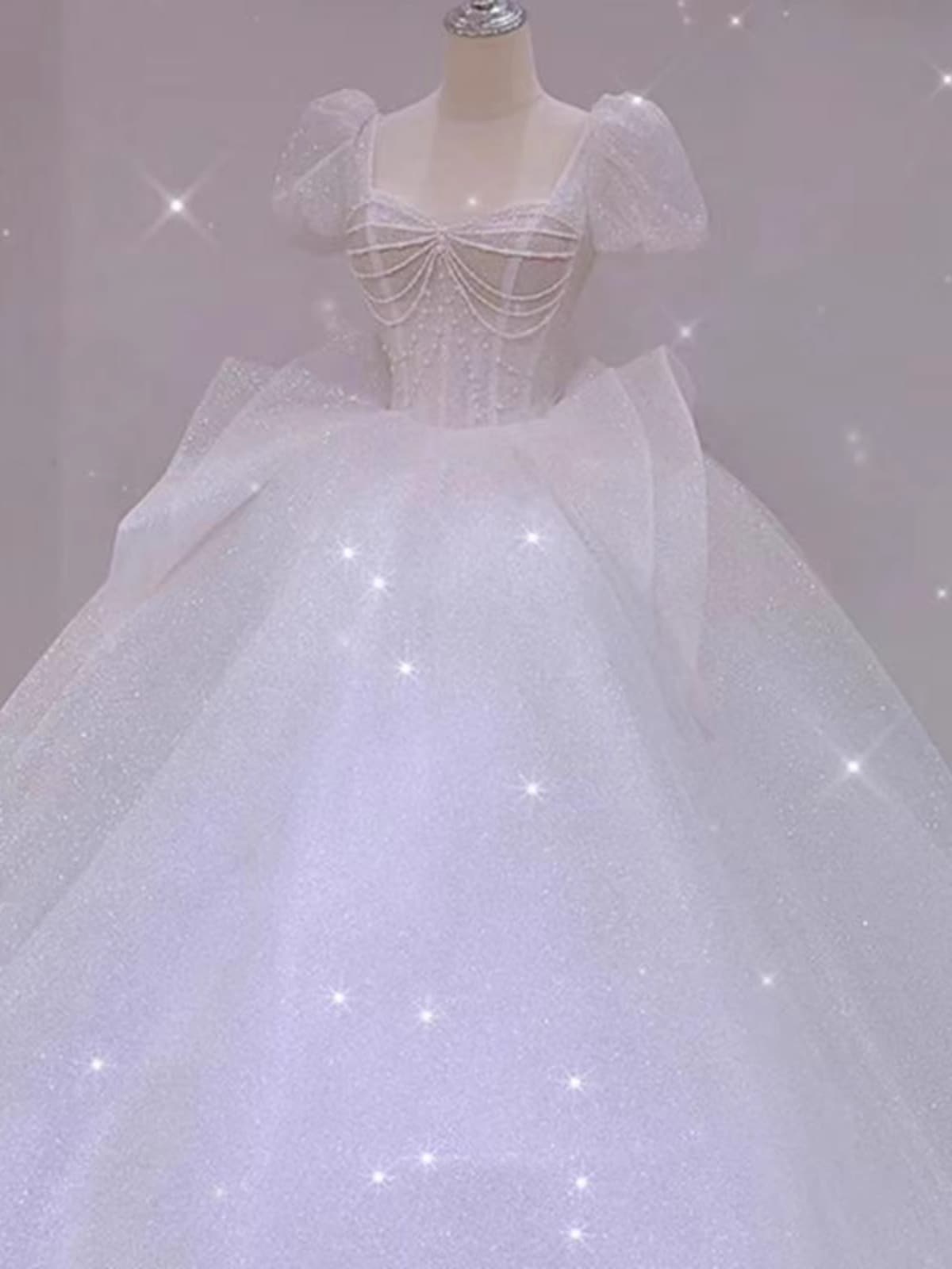 星空の主なウェディングドレス花嫁2023新型大きな尾を引く小柄なフレンチの軽さが肩を並べる