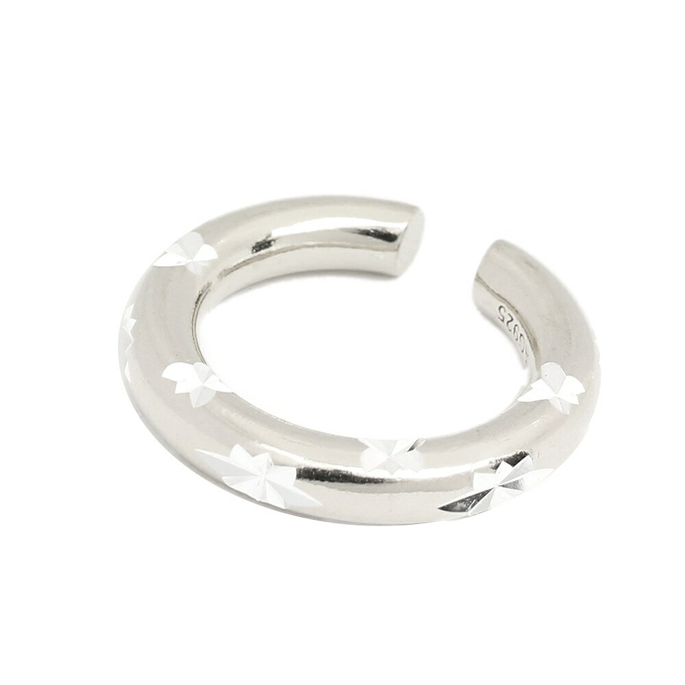 サスキアディツ SASKIA DIEZ イヤーカフ スター彫刻 レディース BOLD EARCUFF NO3 STAR シルバー