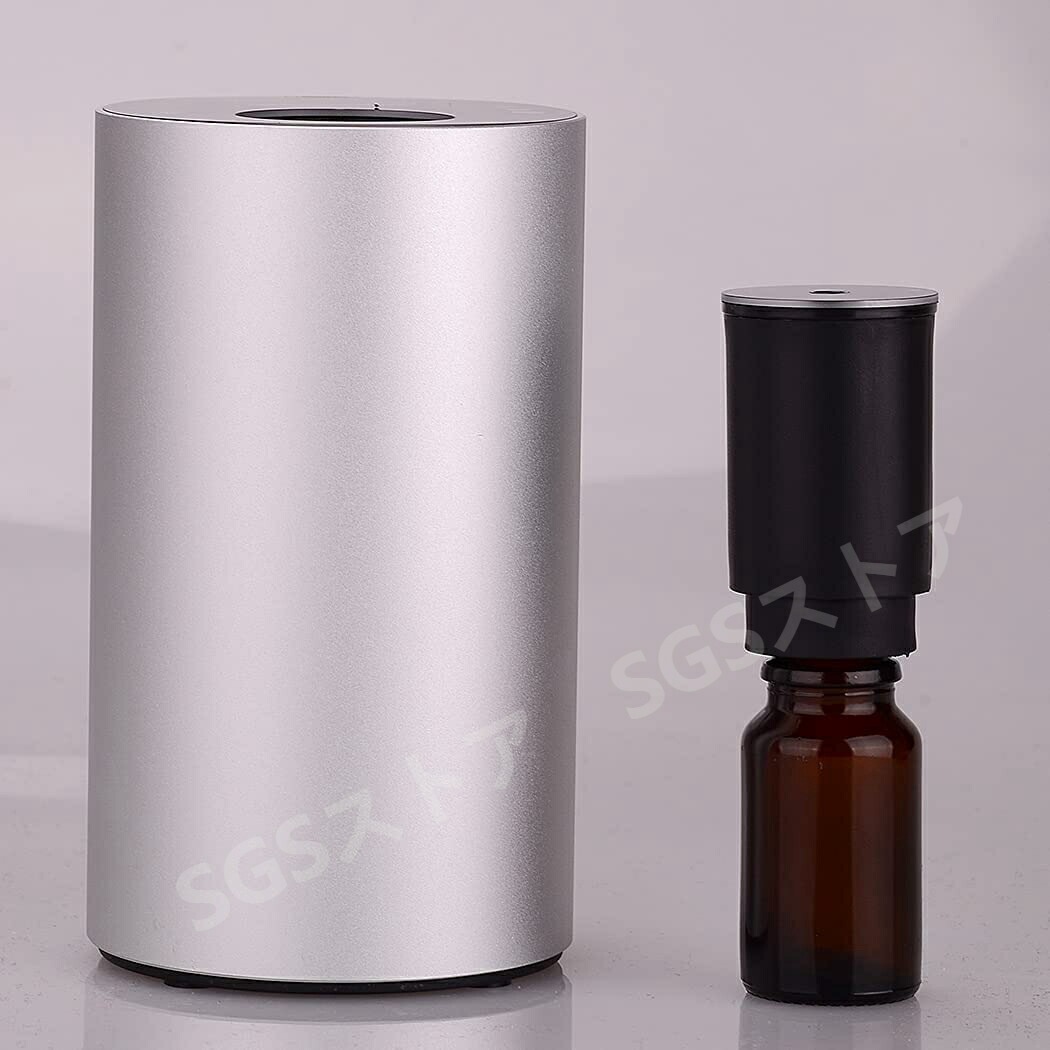 アロマディフューザーカーアトマイザータイプタイミング機能カー充電式サイレントアロマアトマイザーSC-E200（ブラック）