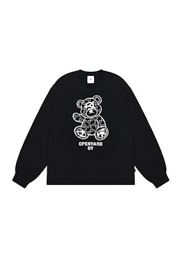 OPENYARI OY クマイラスト 長袖Tシャツ 長袖Tシャツ マレーグマ Tシャツ Miss.Curiosity 通販 16398500