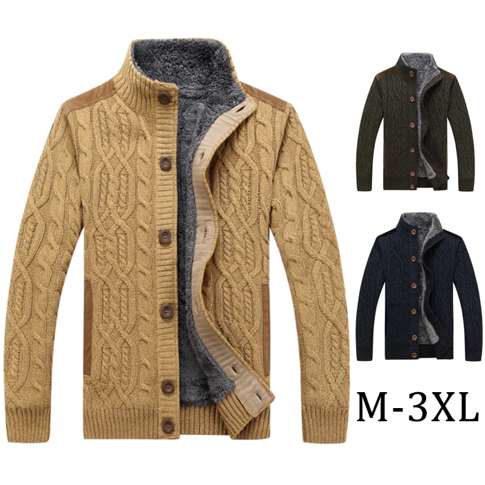 カーディガン ニット カーディガン お兄系 キレイメ カーディガン メンズ アウター メンズカーディガン 厚手ニットカーディガン メンズジャケット 無地 セーター ケーブル編み ニット生地 ショートコ