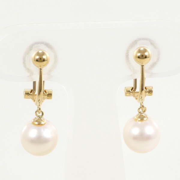 K18 18金 YG イエローゴールド イヤリング パール(真珠) ジュエリー 中古