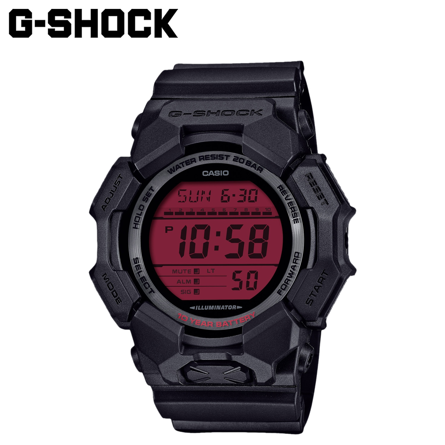 G-SHOCK 腕時計 GD-010BBR-1JF GD-010 SERIES 防水 メンズ レディース ブラック