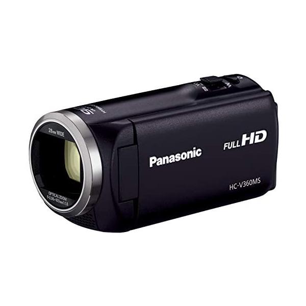【アウトレット品】パナソニック HDビデオカメラ V360MS 16GB 高倍率90倍ズーム ブラック HC-V360MS-K