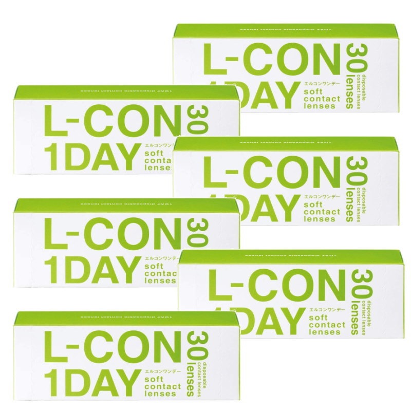 6箱セット クリアコンタクトレンズ L-CON 1DAY 1箱30枚