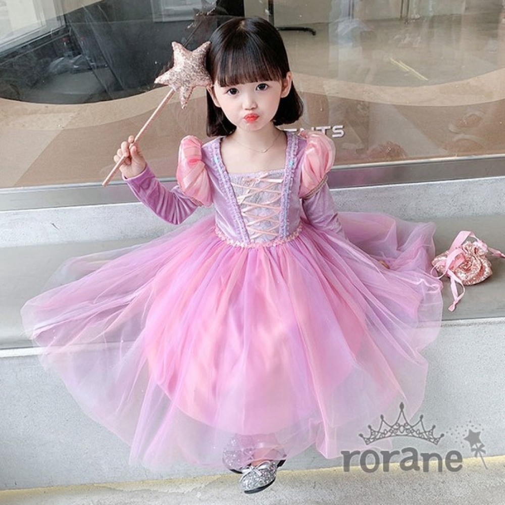 ロラネ公女ラプンツェルシュシュ女の子ドレス