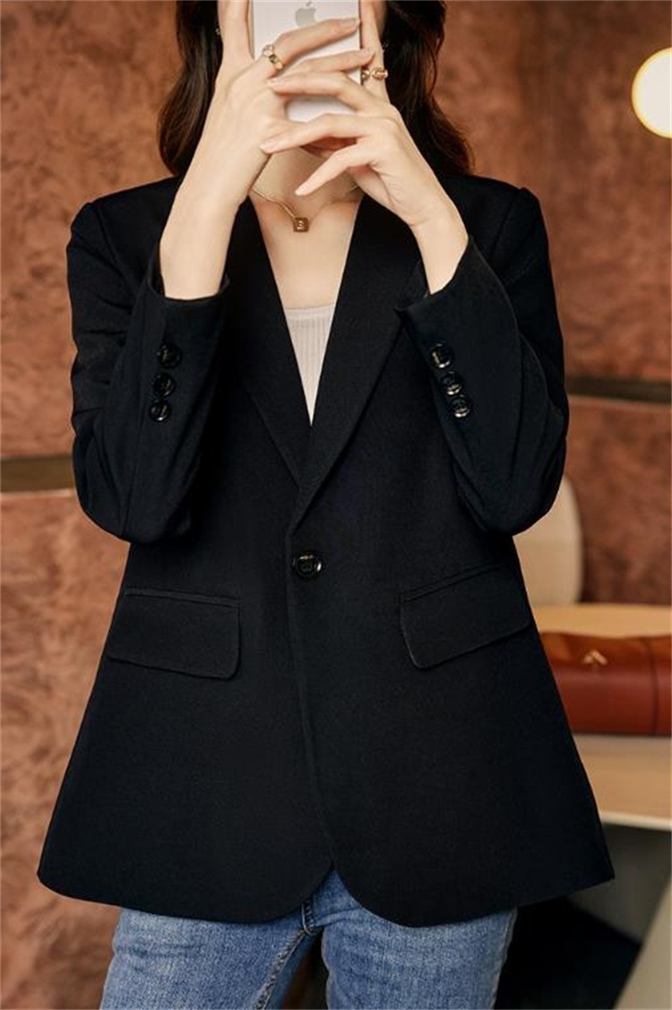 スーツのコート カジュアル デザインセンス 快適である ギャザリング 洋服 レディース