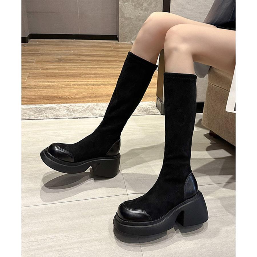 厚底ブーツ ニーハイブーツ ロングブーツ 5,005円