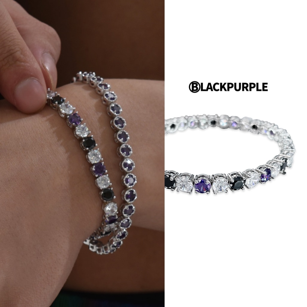 [NCT着用] Snake Sigma Tennis Cubic Bracelet ブレスレット