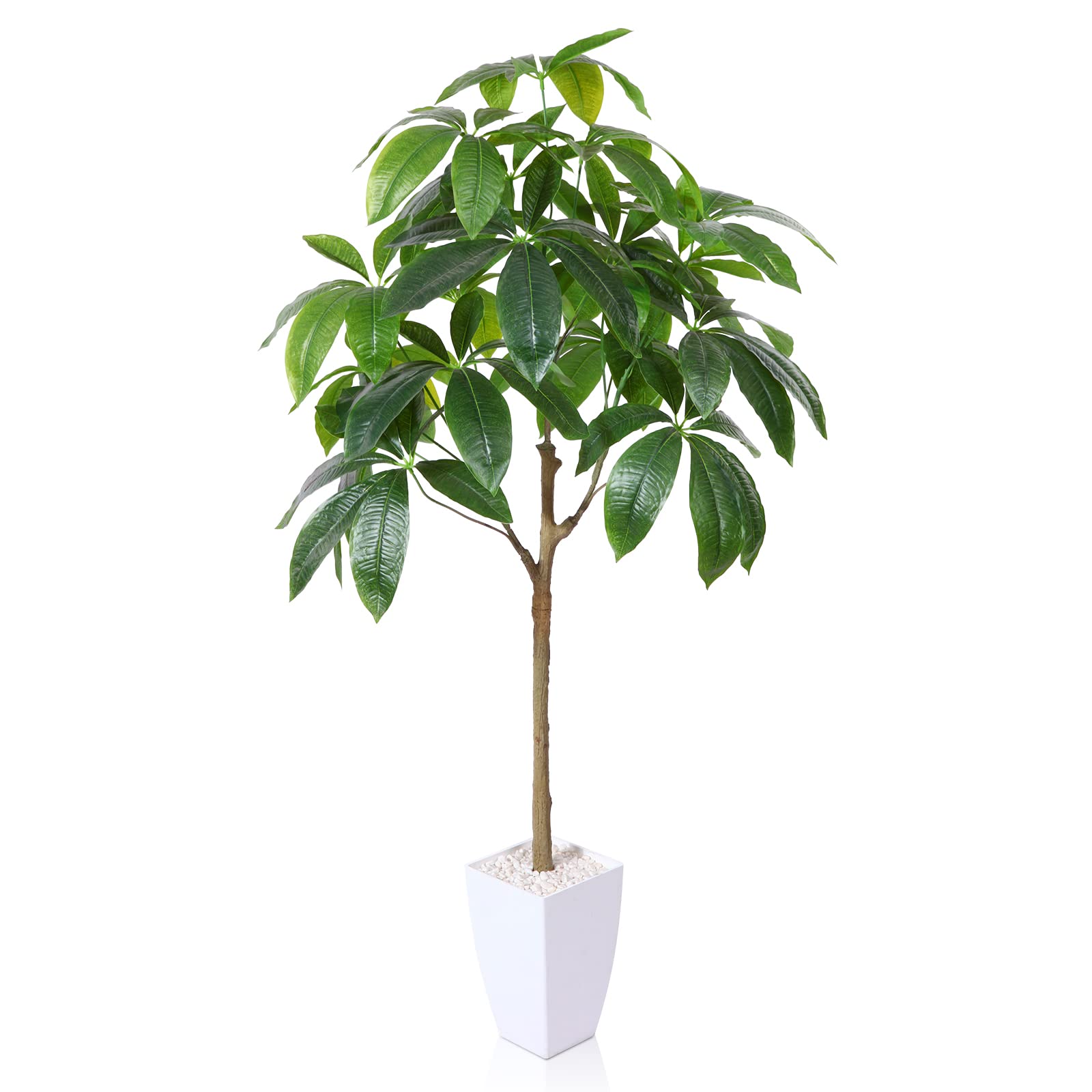 パキラ プレミアム 光触媒 フェイクグリーン 鉢は取り外し不可 観葉植物 観葉樹 フェイク 室内 ホーム・ベランダ・結婚 飾り用 お手入れ簡単 水やり不要 虫害の心配なし 120cm (パキラ)