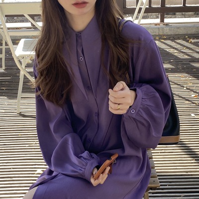 ワンピース デート シャツ シャツワンピース ロング ロング丈 袖あり 長袖 かわいい 大人可愛い きれいめ シンプル カジュアル 大人 上品 おしゃれ お洒落 主役級 存在感 春 秋 10代 20代