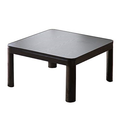 他サイト： アイリスオーヤマ こたつ テーブル本体 一人暮らし 正方形 70cm 天面 カジュアル リバーシブル ブラック(木目調) PKC-70S-MDの商品画像