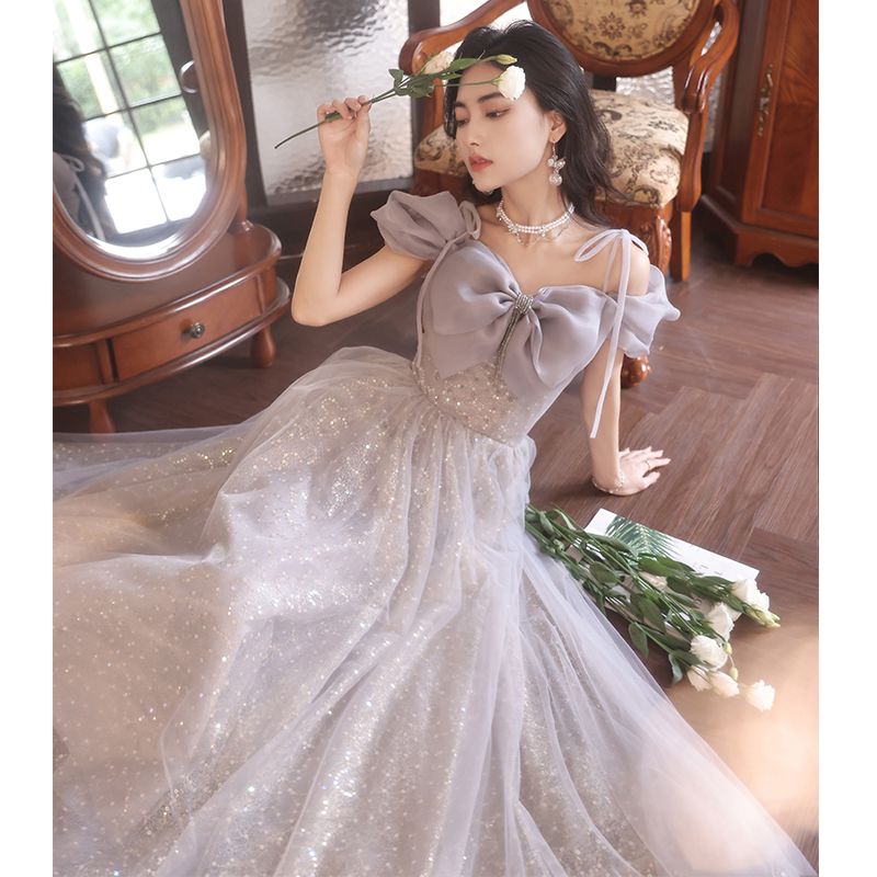 ハイエンドのイブニングドレス2025のエレガントな気質と自己修養の宴会のハイエンドな感覚は通常の時間に着用できます 母の日 母の日-0007689