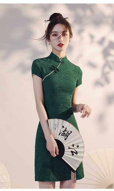 Qoo10] 中国のチャイナドレス2021年の新モデル : レディース服
