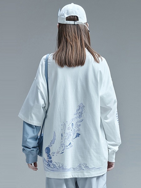 シャツ レディース ヒップホップ ツーピース ロンT イン トレンド